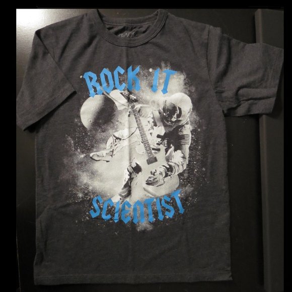 The Children’s Place Rock It Scientist Short Sleeve T-Shirt - EUC - Picture 1 of 3